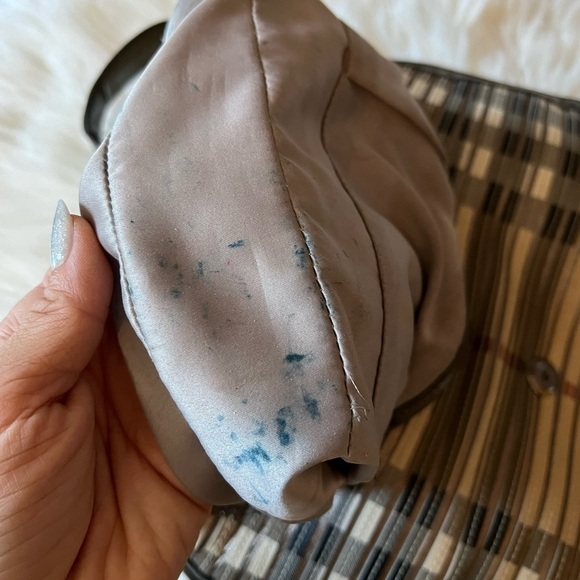 Burberry Olive Green Nova Check PVC and Patent Leather Brooke Hobo - Picture 12 of 13